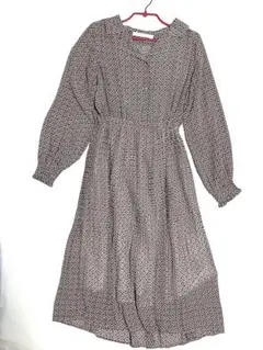 ワインレッド ロングワンピース