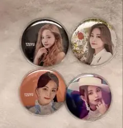 TZUYU 缶バッジセット 4個 ツウィ