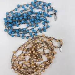 【おまとめセット】ロングネックレス2本