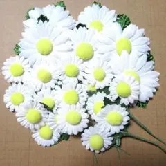 ヴィンテージリース材料 布花9個セット　モール　デージ　花　ハンドメイド　レトロ