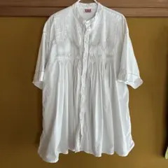 Bshop INDIA INDUSTRY プリーツシャツ ホワイトのサムネイル