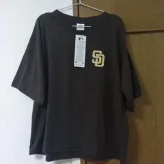 SDロゴ ブラウン Tシャツ 3L　パドレス