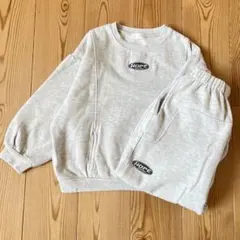 セットアップ トレーナー パンツ グレー　裏起毛　120 ビールーム　長袖