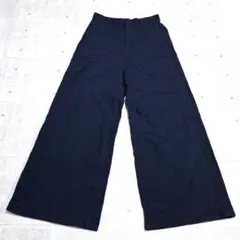 niko and... ニコアンド ワイドパンツ ネイビー サイズ3 コットン