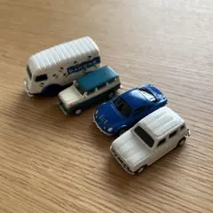 Majorette製ミニカー　ルノーキャトル(RENAULT R4) おまけ付 Majorette Renault Clio 16S Castheads Series Green 1:53 3