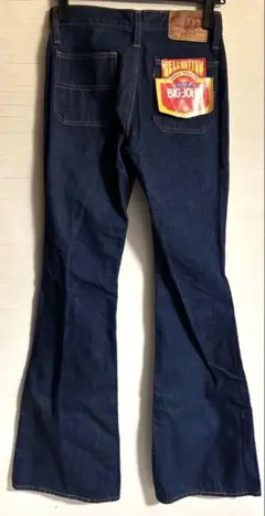 70s デッドストック BIG-JOHN ベルボトムジーンズ　W28ビッグジョン