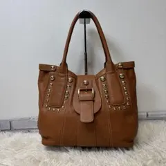 00s archive camel shoulder tote bag Y2K