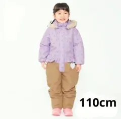 moujonjon *チェリー柄切替スノーコンビ 110