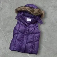 OLD UNIQLO　平成ギャル　ファーダウンベスト　グランジ　y2k