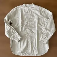 UNIQLO コットンリネンスタンドカラーシャツ