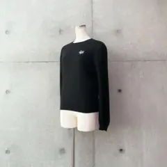 希少ケンゾーKENZOカシミヤ100%タイガー刺繍セーターニットブラックXS