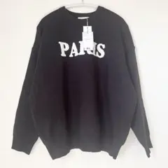 Derelikt ニット　セーター　新品　ブラック　刺繍ロゴ　レディース　4L