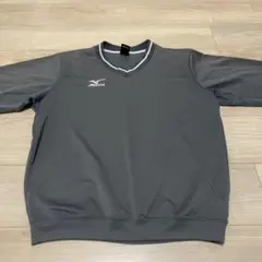 Mizuno グレー 長袖 Vネックウェア ロンT
