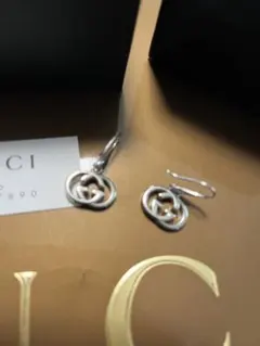 グッチ ピアス インターロッキングG シルバー