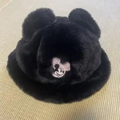 ミッキーマウス ファー帽子 52cm バケットハット　親子