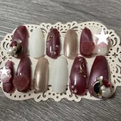 ネイルチップ オーダー 何でもプリント 愛犬 イラスト マグネットネイル