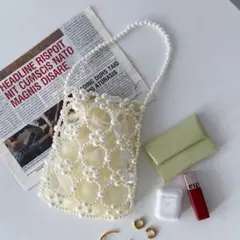 ビーズミニバッグ　美品