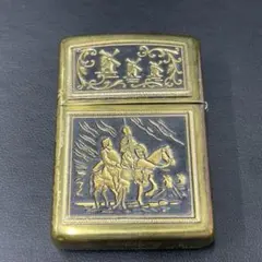 ZIPPO カウボーイ 馬 デザイン 真鍮製 オイルライター - メルカリ