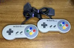 （中古） Nintendo スーパーファミコン 純正 コントローラー 2個