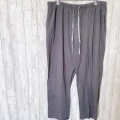 グレー イージーパンツ 【L】ウエストゴム