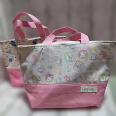 5点目100円♡新作♡新品♡ハンドメイド♡大人気♡スイーツ柄トート 