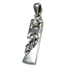 唐草　プレート　シルバー925　シルバーネックレスペンダント　トップヘッドアクセ