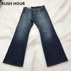 RUSH HOUR（ラッシュアワー）ワイドデニムジーンズ32 お兄系 y2kのサムネイル