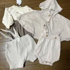 70-90 ロンパース ポンチョ バースデイ まとめ売り 女の子