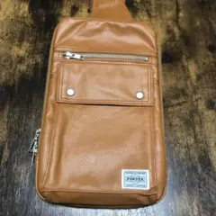 フジタカ 定価2万900円 レザーベルトポーチ ウエストバッグ 牛革シザー