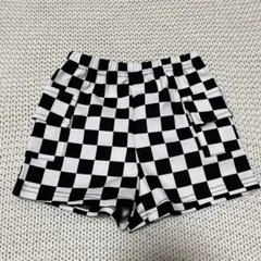 shein ベビー　チェック柄　ショートパンツ