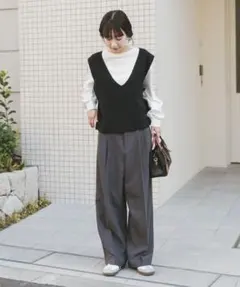 ITEMSURBAN RESEARCH ニットベストボリュームスリーブカットソー