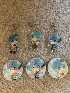 すとぷり　ころん アクリルキーホルダー・缶バッジ6個セット