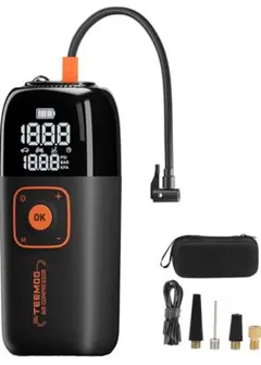 自転車 空気入れ 電動空気入れ バイク車 自動停止150PSI 6000mAh