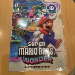 スーパーマリオブラザーズ　ワンダー　購入特典品　クリアファイル