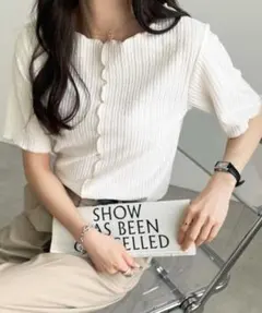 ⭐︎ GeeRaA 前後2WAY配色メロー5分袖カットソー