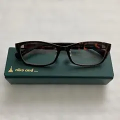 niko and ... ニコアンド　JINS メガネ　伊達　茶色　ブラウン