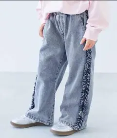 デビロック✳︎サイドフリル デニムパンツ