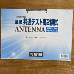 河合塾 全統共通テスト高2模試 ANTENNA 2025年実施のサムネイル