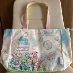ディズニーシー　ダッフィー　カラフルハピネス トートバッグ