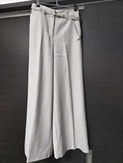 PLST ワイドパンツ XS ライトグレー