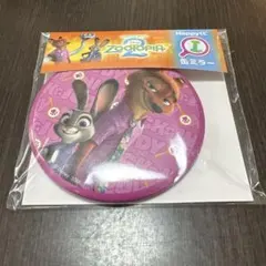 ズートピア2 ハッピーくじ　缶ミラー　ニック　ジュディ