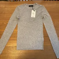 ZARA セミシースルーニットトップス