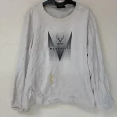 ビッグシルエット スウェット トレーナー 2XLロゴ ホワイト ゆるだぼ