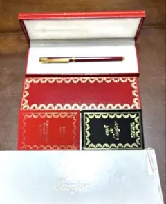 Must de Cartier 万年筆 ボルドー ゴールドペン先18K750 Fのサムネイル