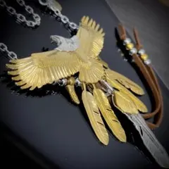 特大イーグルセット　シルバー925 上金フェザー　チェーン　登坂広臣　キムタク