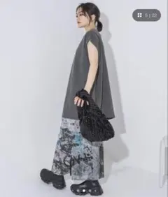JEANASIS バックオープンクラッシュミニワンピースのサムネイル