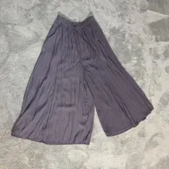 GLOBAL WORK パープル ガウチョパンツ M