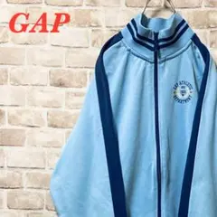 ☆old GAP☆刺繍☆ATHLETIC ☆トラックジャケット☆ブルー