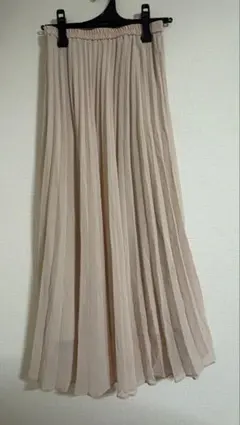 ユニクロ UNIQLO シフォンプリーツロングスカート ピンク Sサイズ