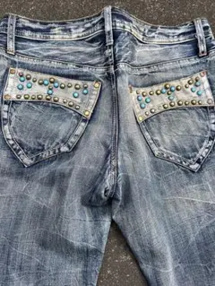 Y2K ブーツカット フレアデニム スタッズ アーカイブ
